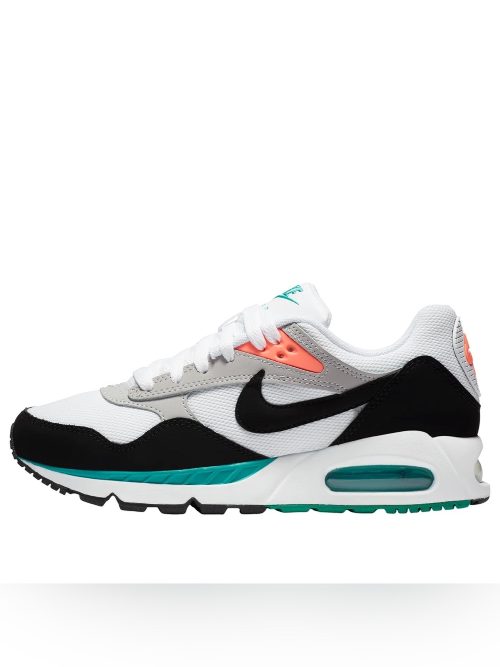 Nike Air Max Correlates White Black Teal Coral Low-Top Sneaker